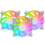 Mars Gaming Kit 3 Ventiladores MF-3ARW ARGB Blanco 120mm Aspas Invertidas